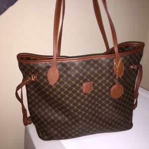 Perfect condition - coated leather tote bag.